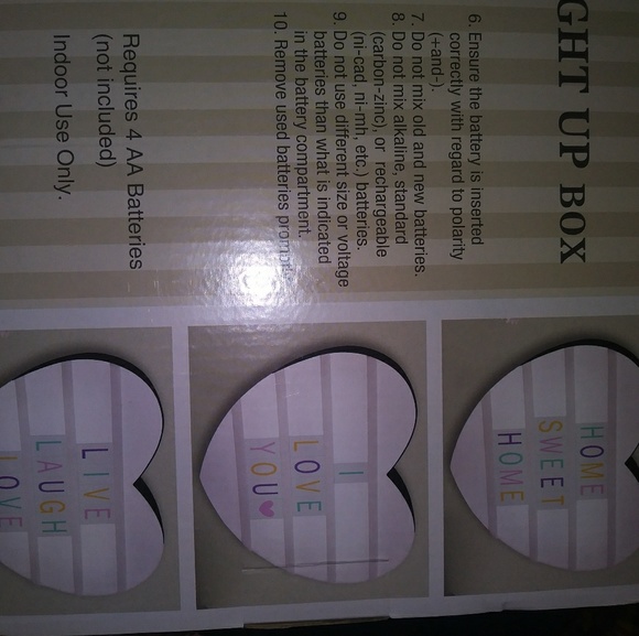 TradedCinematic LightUp โค Sign NIB Letters,#'s,& Symbols - Picture 4 of 6